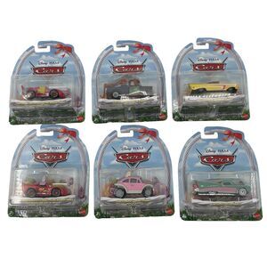 2026 Disney Pixar Cars Easter McQueen Buggy Mater Ramone Flo Complete Set of 6